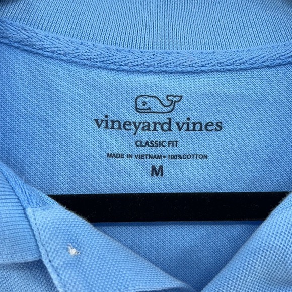 Vineyard Vines Classic Fit Polo - Light Blue - Medium - Picture 3 of 4